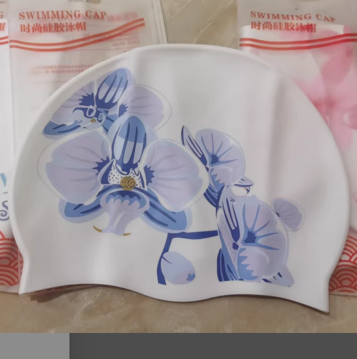 Swim Hat Silicone - Siliconen zwemhoeden Waterdicht Schattig bedrukt Dames