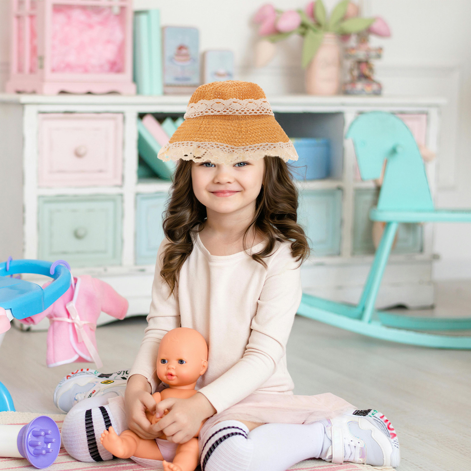Zomerse strohoed voor kinderen - Sun Hat Wide Brim recensie en prijs