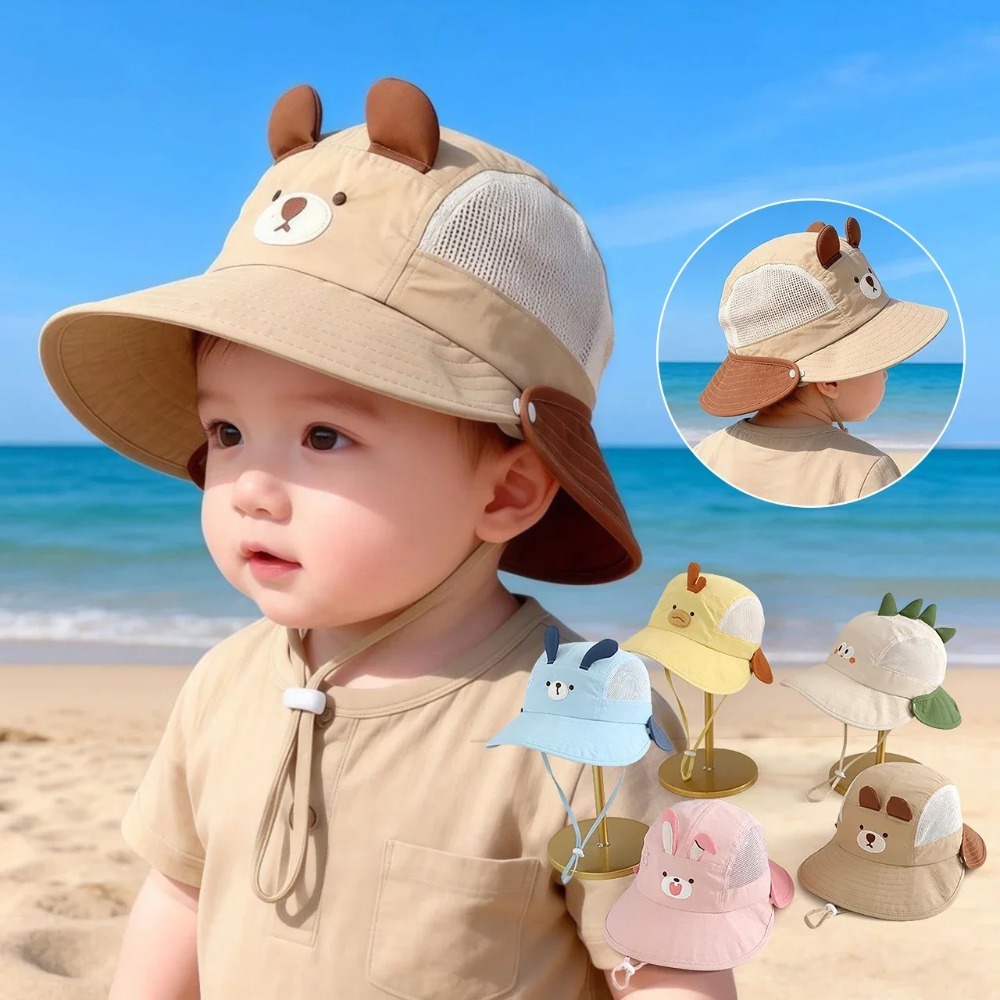 Schattige cartoon baby strandh - Bucket Hat Cotton recensie en prijs